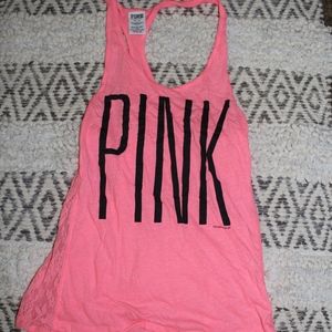 VS Pink Lace Tank Top